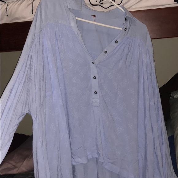 Free People Tops - Free people blue button up